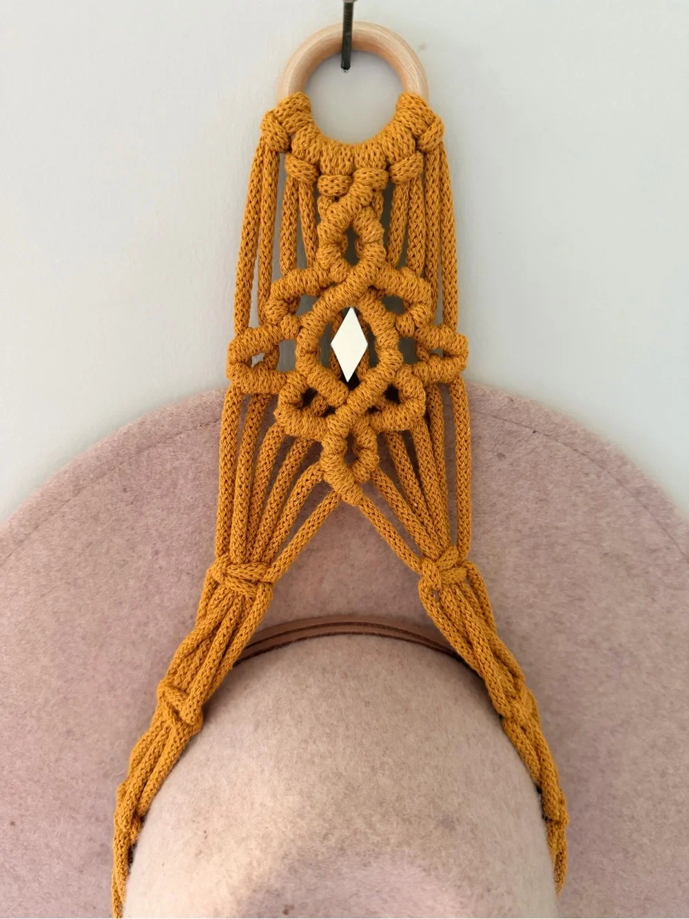 Macrame Hat Hanger